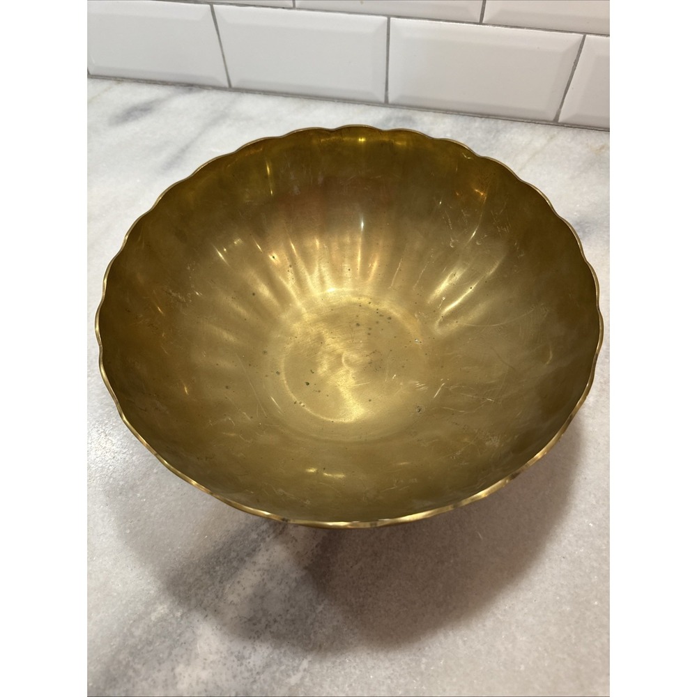 Andrea By Sadek Solid Brass Bowl OLA0052 - Picture 8 of 13